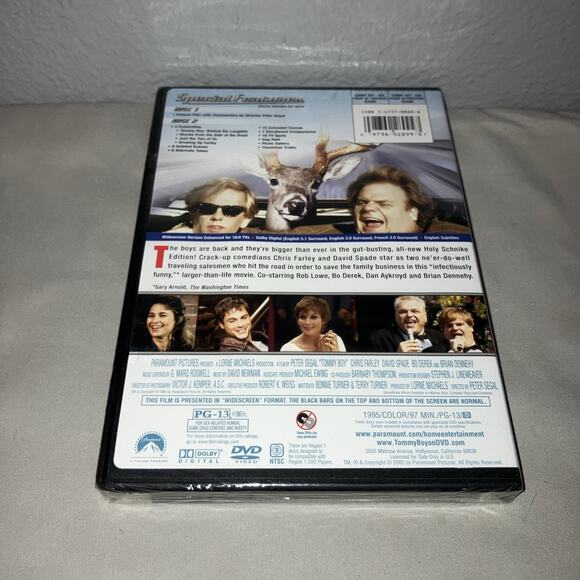 Dvd Sealed New Tommy Boy Chris Farley Widescreen 2-Disc Holy Schnike Edition - Picture 2 of 3